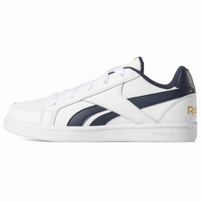 Reebok Royal Prime Tenisky Chlapcenske - Biele/Námornícka Modrá FY6739YX